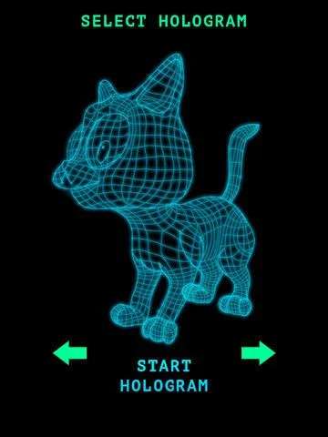 Hologram 3D Cat Simulator
