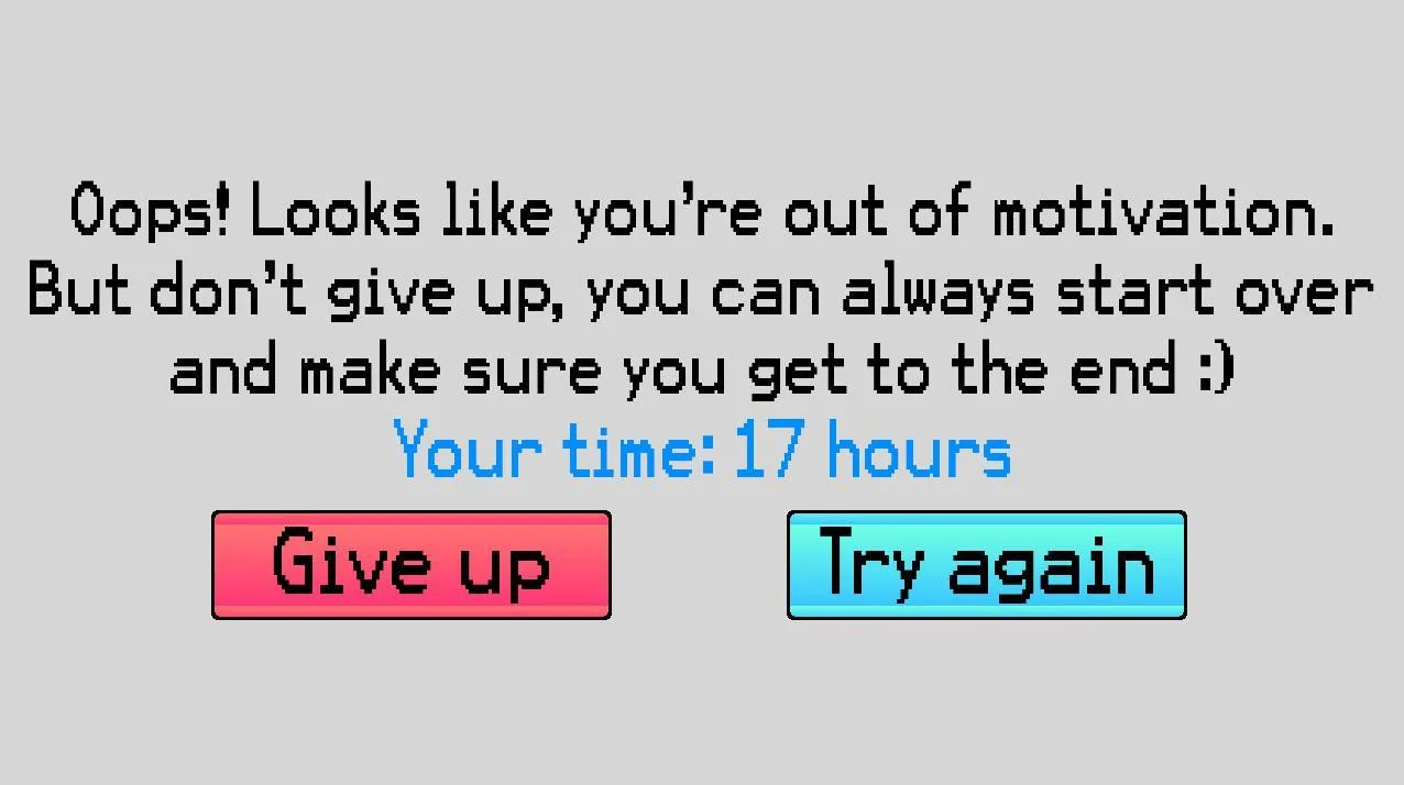 Finish Your Game! (itch) Finish Your Game! (itch)