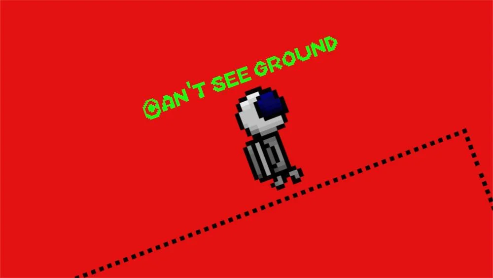 Can't see ground (itch)