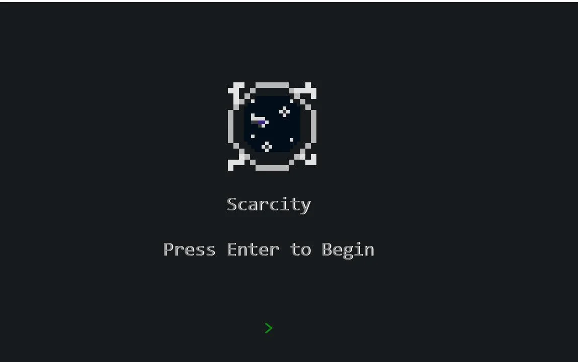 Рецензии Scarcity-Text-Adventure (itch)