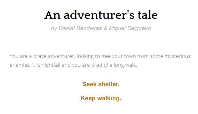 Рецензии An Adventurer's Tale - An Inky Game (itch)