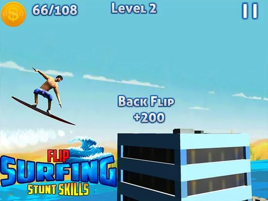 Flip Surfing Stunt Skills - 3D Surfer Racing Game Flip Surfing Stunt Skills - 3D Surfer Racing Game