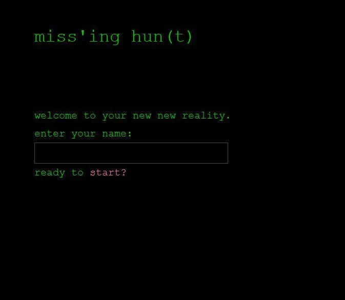 miss'ing hun(t) (itch) miss'ing hun(t) (itch)