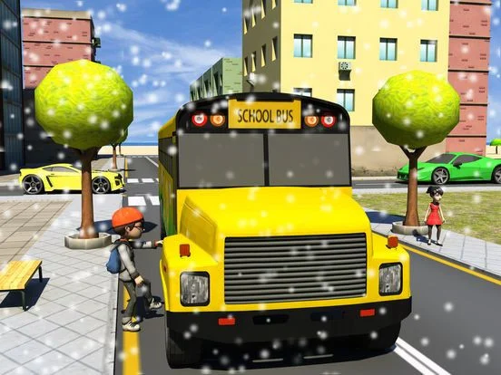 Winter School Bus Parking Simulator Winter School Bus Parking Simulator