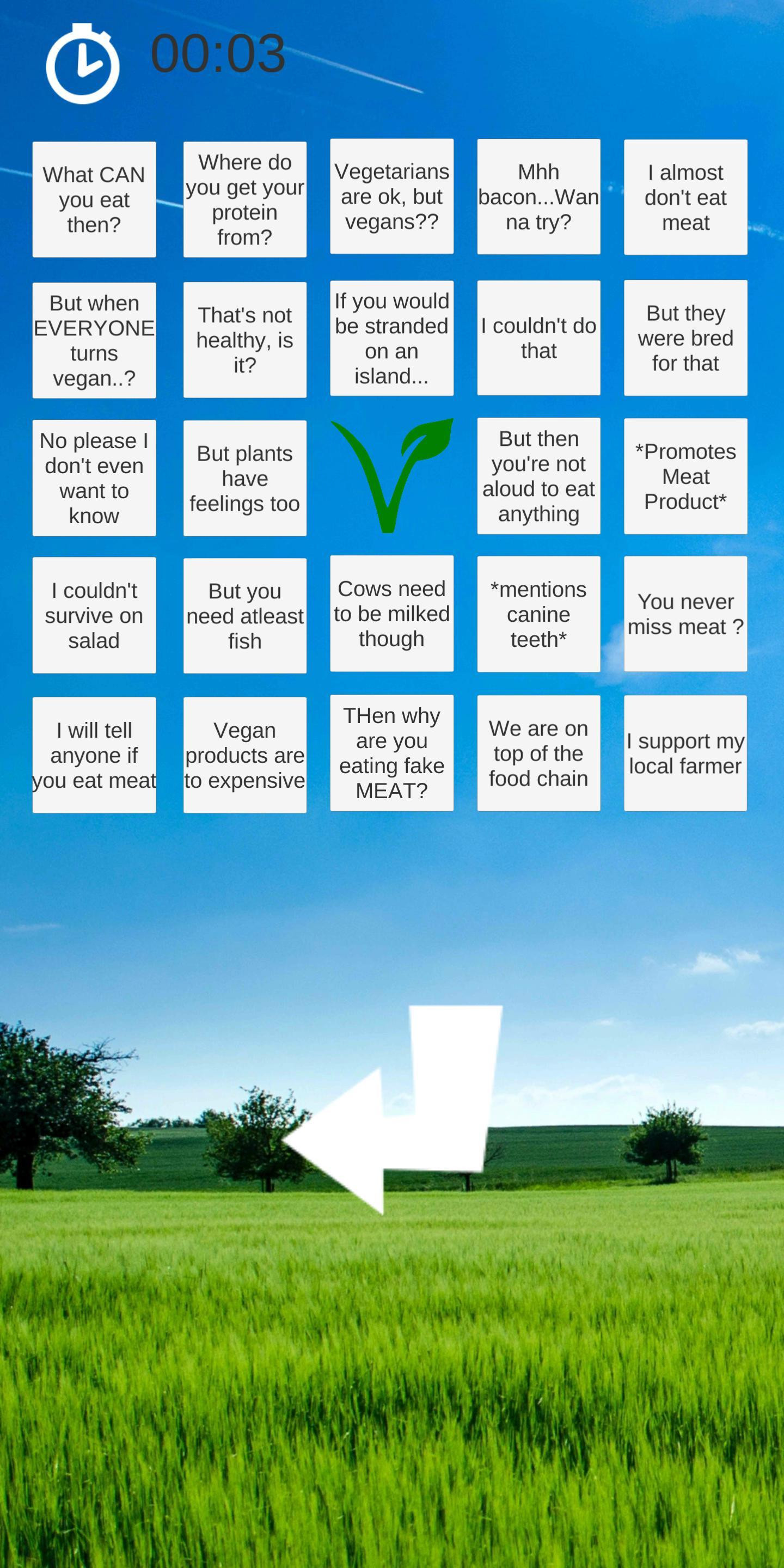 Vegan Bullshit Bingo (itch)