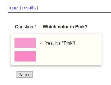 Test your knowledge of pink (itch) Test your knowledge of pink (itch)