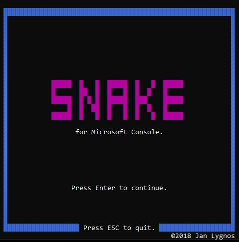 Microsoft Console Snake (itch)