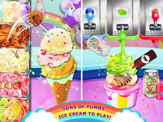 Rainbow Unicorn Ice Cream! Rainbow Unicorn Ice Cream!