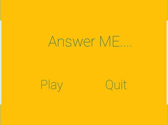 Answer Me (itch)