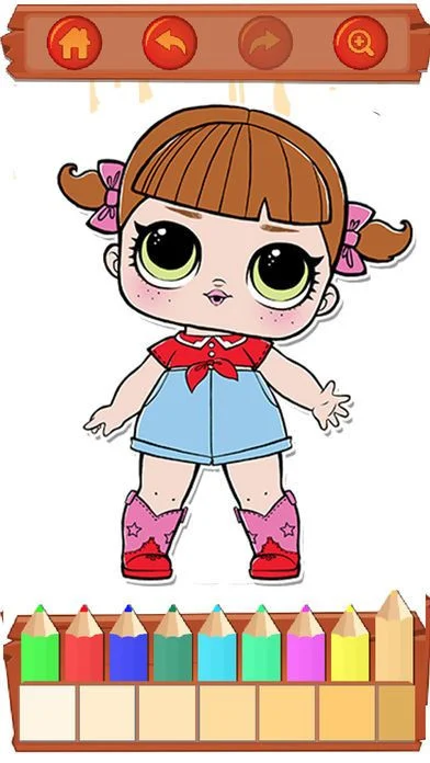 Dolls Coloring Book Lol