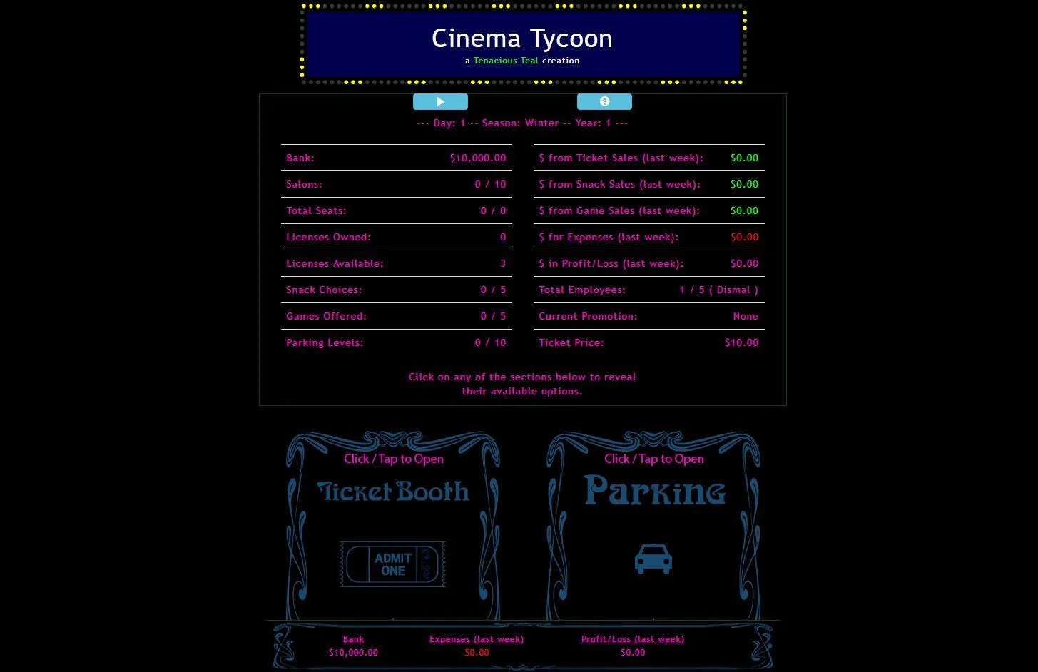 Cinema Tycoon (itch) Cinema Tycoon (itch)