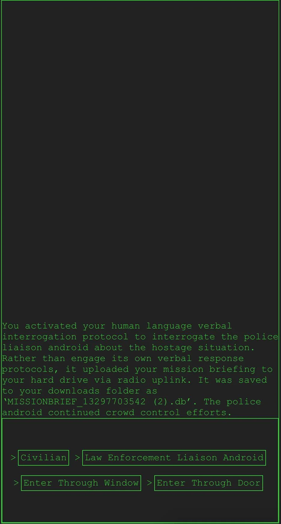 A Solitary Android (itch)