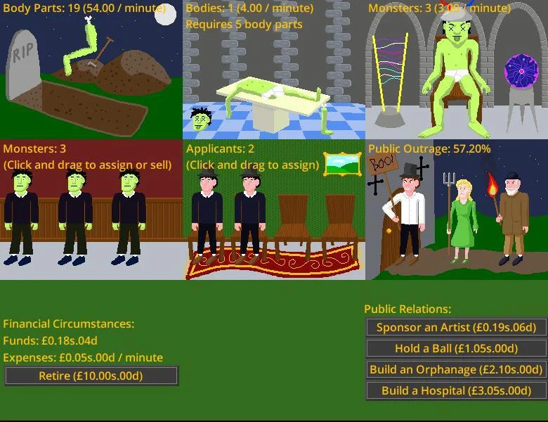 Статьи по LD33: Frankenstein's Monsters, Inc. (itch)
