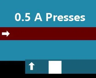 0.5 A Presses (itch) 0.5 A Presses (itch)