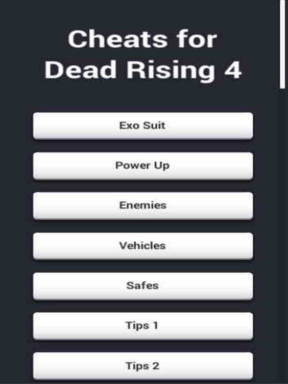 Cheats for Dead Rising 4 Cheats for Dead Rising 4