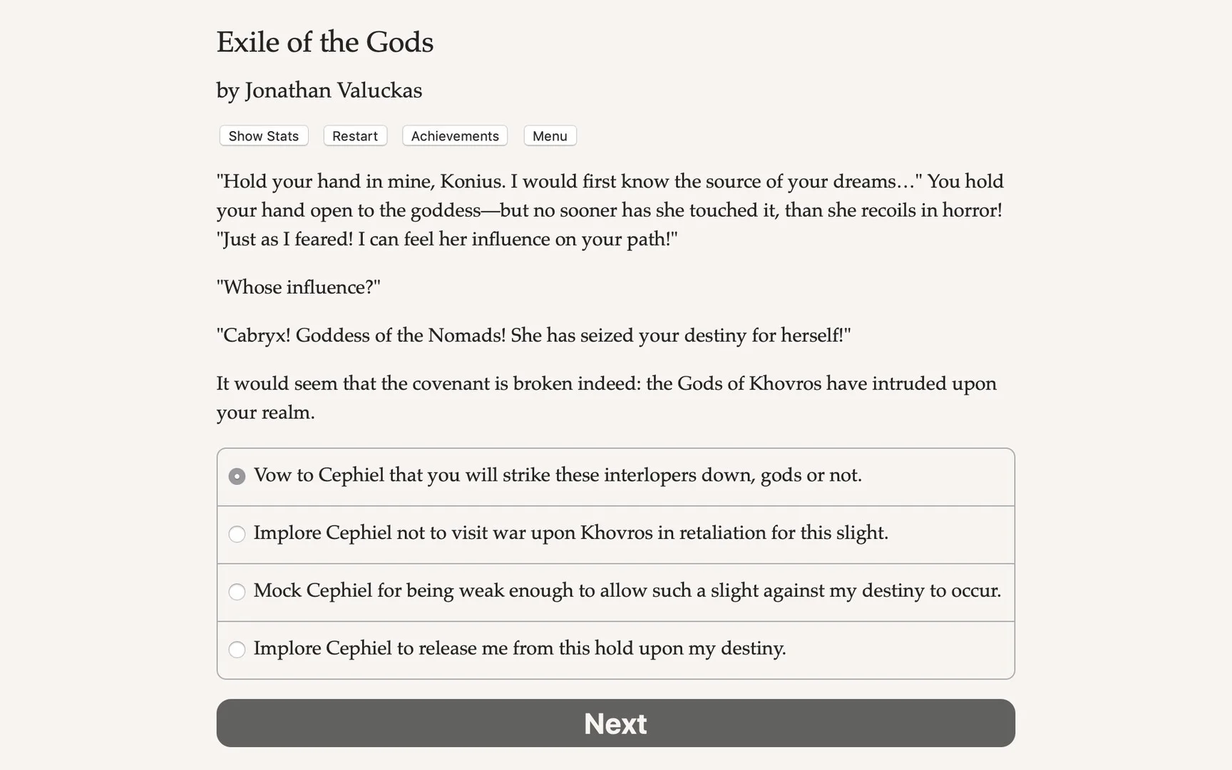 Exile of the Gods Exile of the Gods