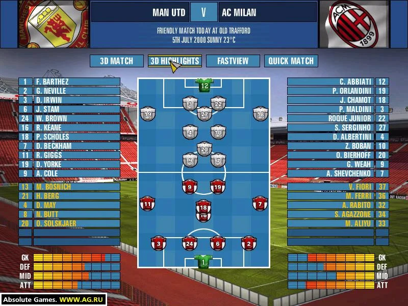FA Premier League Football Manager 2001 FA Premier League Football Manager 2001