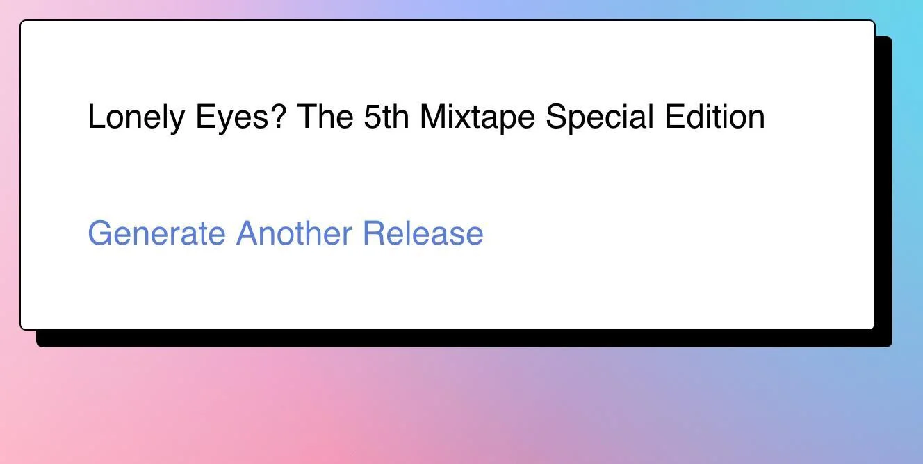 K-Pop Release Generator (itch) K-Pop Release Generator (itch)
