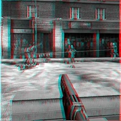 Xspire 3D red cyan anaglyph first person shooter (itch)