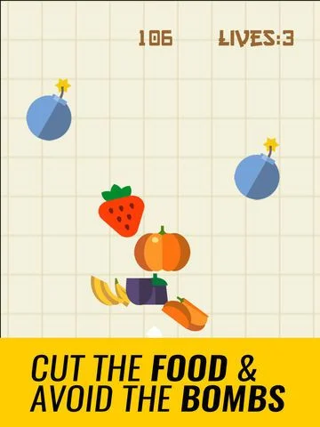 Masterchef Ninja - Cut the food, avoid the bombs