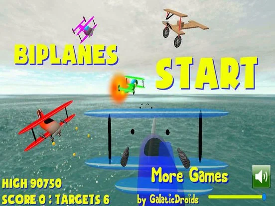 Biplanes, dog fight Biplanes, dog fight