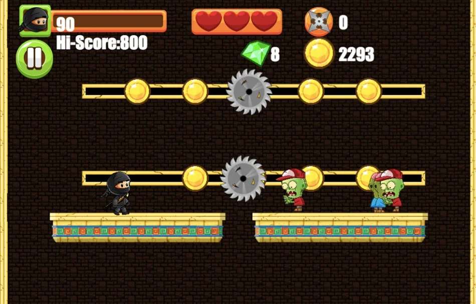 Ninja Kid vs Zombies (itch)