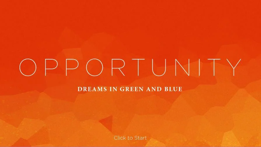 Opportunity Dreams in Green and Blue (itch)