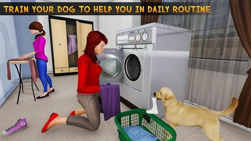 Family Pet Dog Home Adventure Game