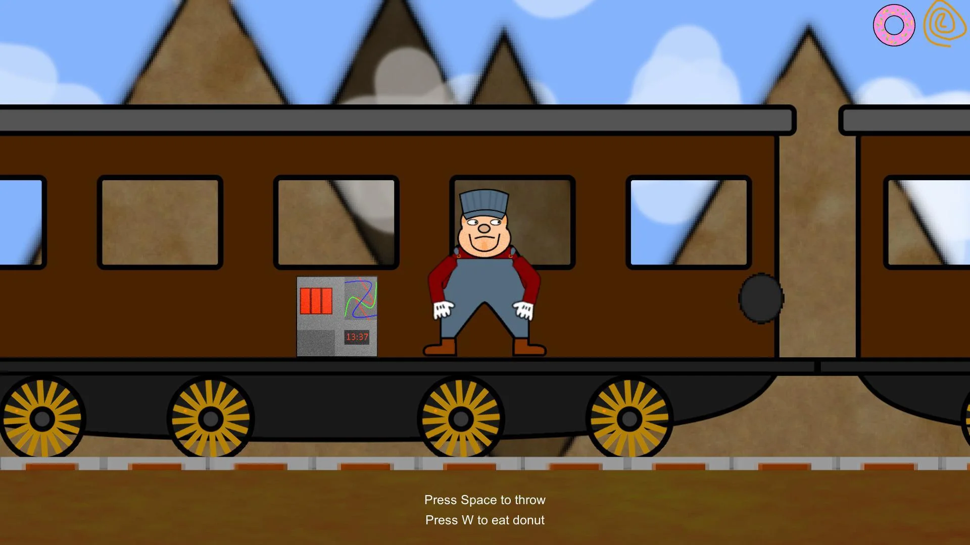 Jerry The Donut Eating Engine Driver (itch)