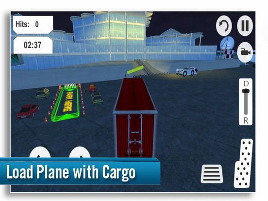 Airplane Truck Driving Airplane Truck Driving