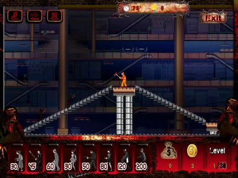 Новости о A Zombie Mall Defence Tower 8bit Pixel Game