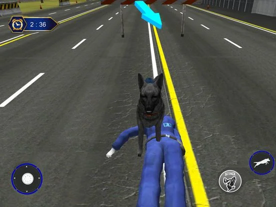 Police Dog Airport Crime Chase