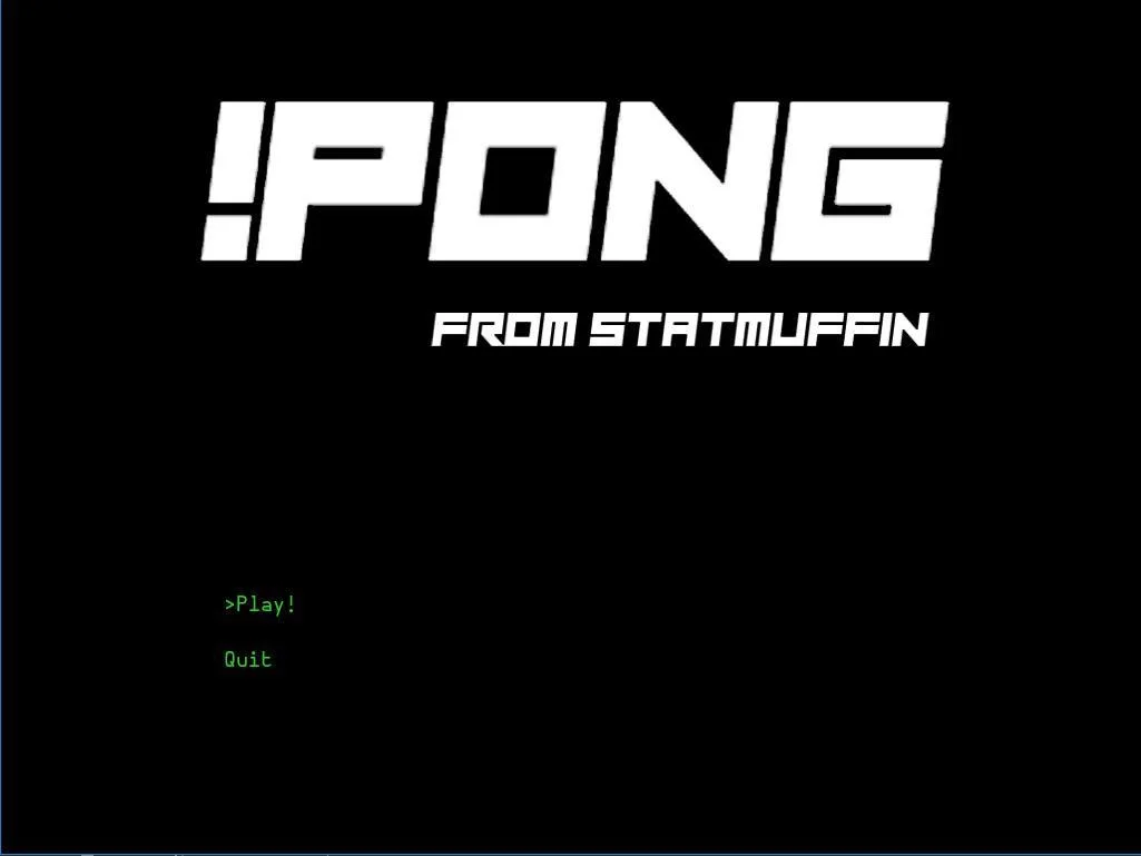 Новости о Pong (itch, Statmuffin)