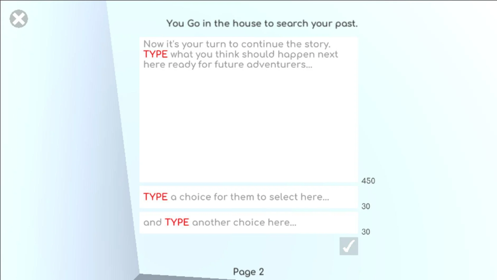 Write Our Own Adventure Game (itch) Write Our Own Adventure Game (itch)