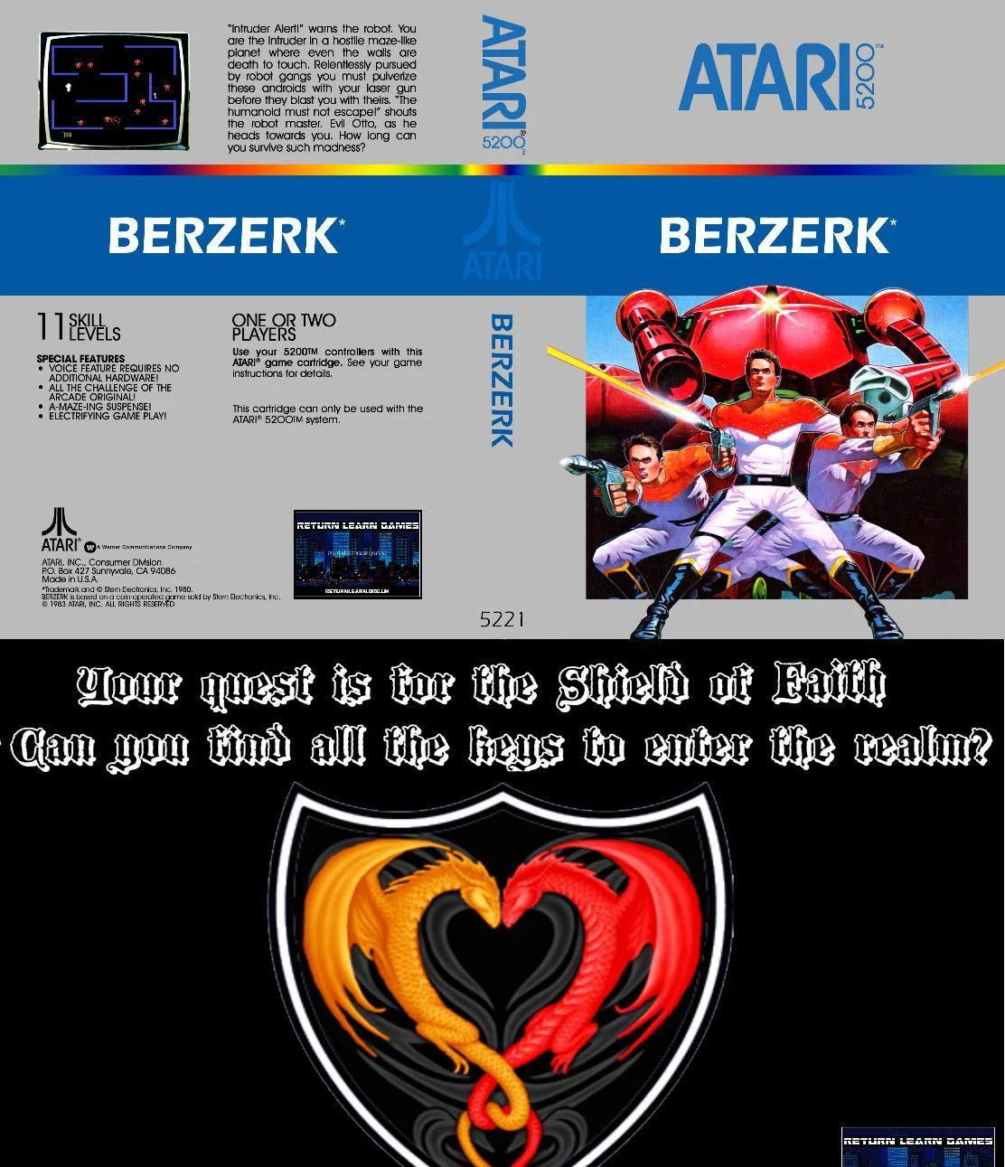 Рецензии Atari 40th competition game 2. Berzerk Reqieum (itch)