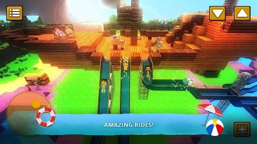 Water Park Craft GO: Waterslide Building Adventure