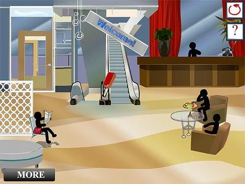 Stickman Crime Death - Gas Station & Hotel Strategy Murder Game
