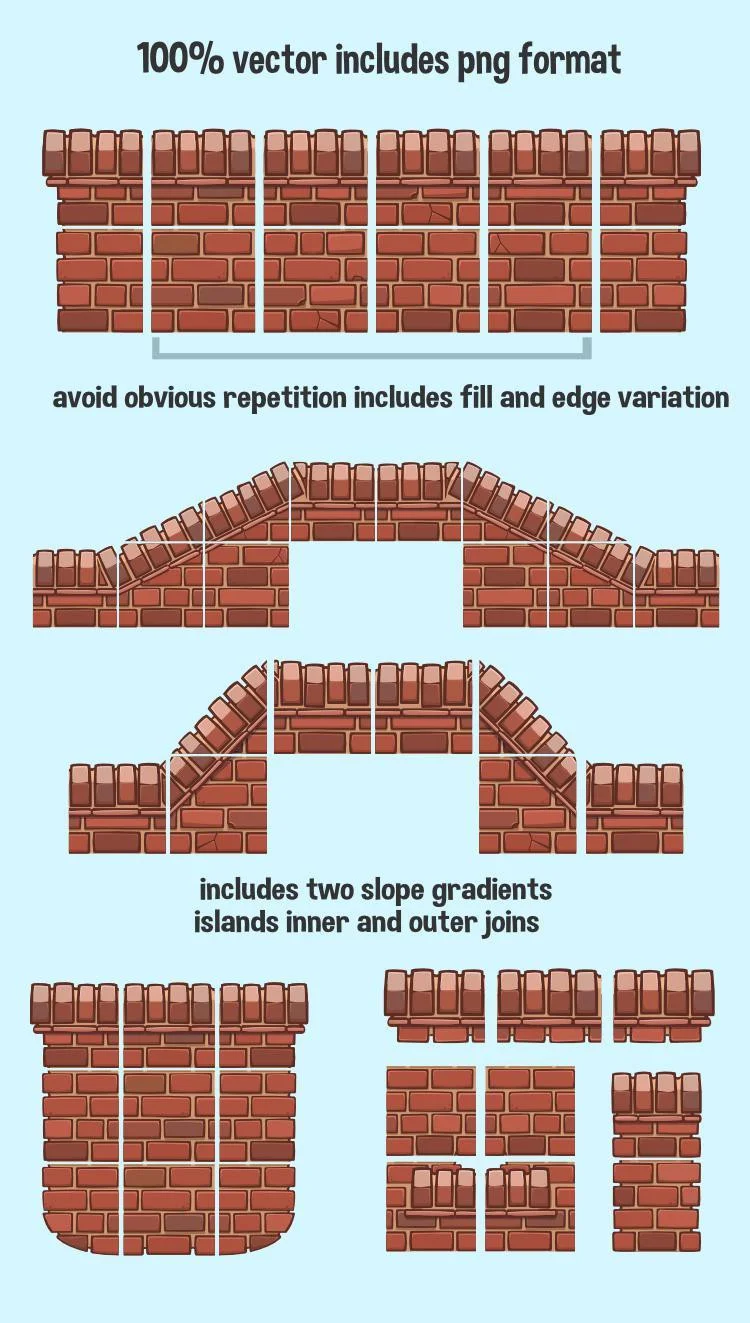Brick tile set (itch) Brick tile set (itch)