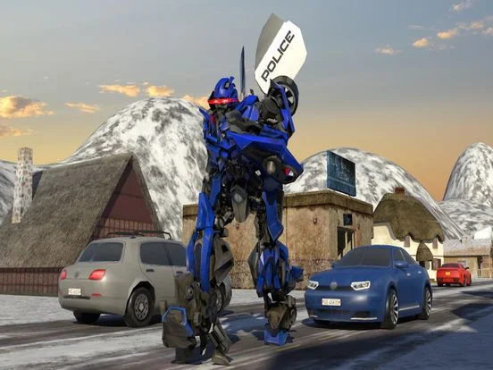 Futuristic Police Robot Runner Futuristic Police Robot Runner