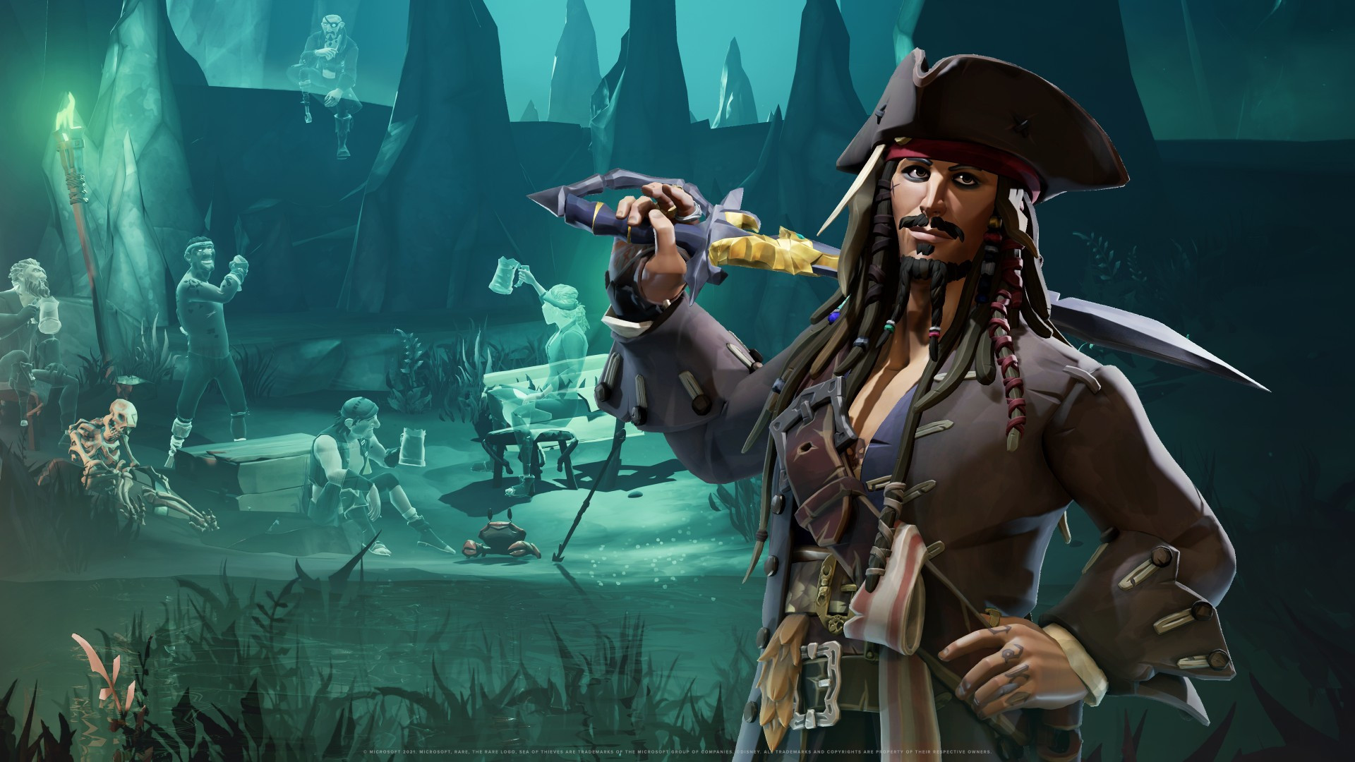 Представлен геймплей кроссовера Sea of Thieves с «Пиратами Карибского моря» - изображение обложка