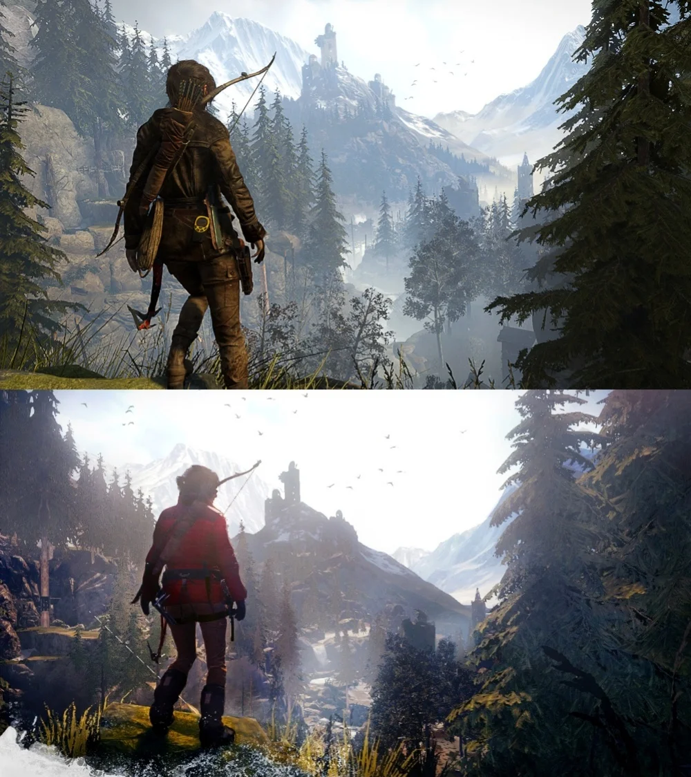 Square Enix сравнила графику Rise of the Tomb Raider на Xbox 360 и Xbox One - фото 2