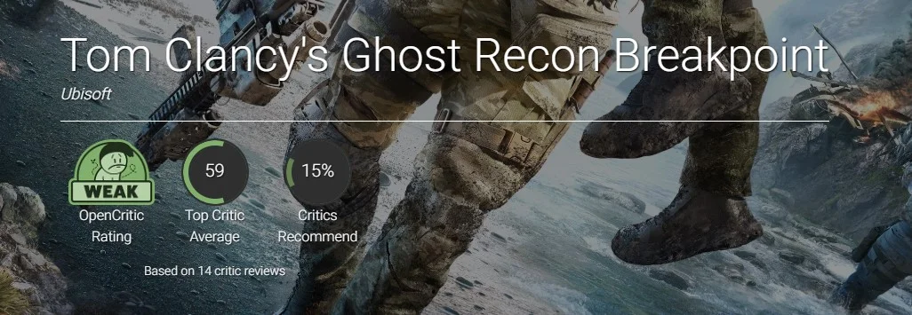 Критики не в восторге от Ghost Recon Breakpoint — средний балл ниже 60 - фото 2