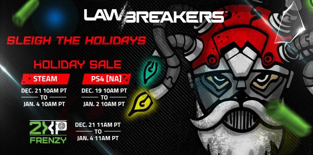 LawBreakers станет на время вдвое дешевле - изображение 1 LawBreakers станет на время вдвое дешевле - фото 1