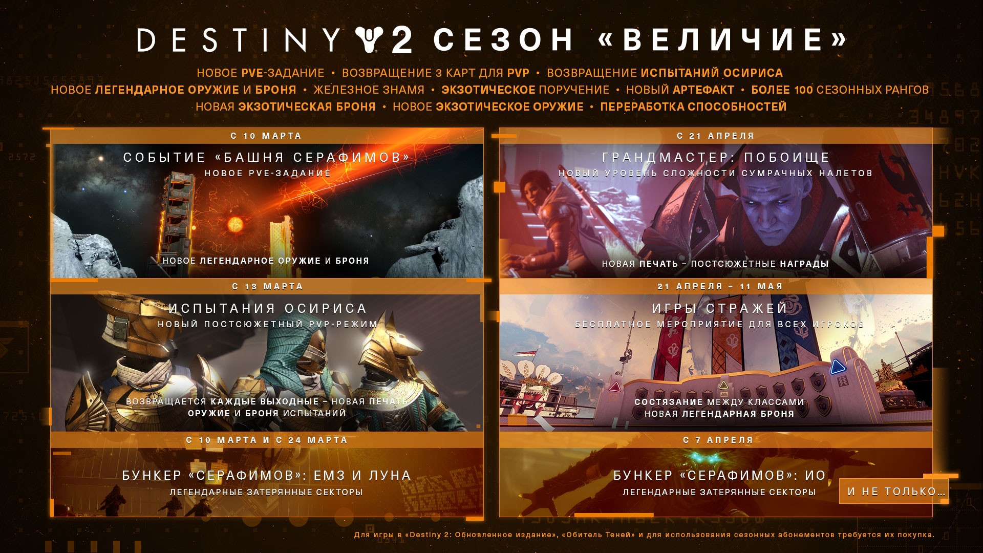 Возвращение к Распутину: детали сезона «Величие» для Destiny 2 - фото 2