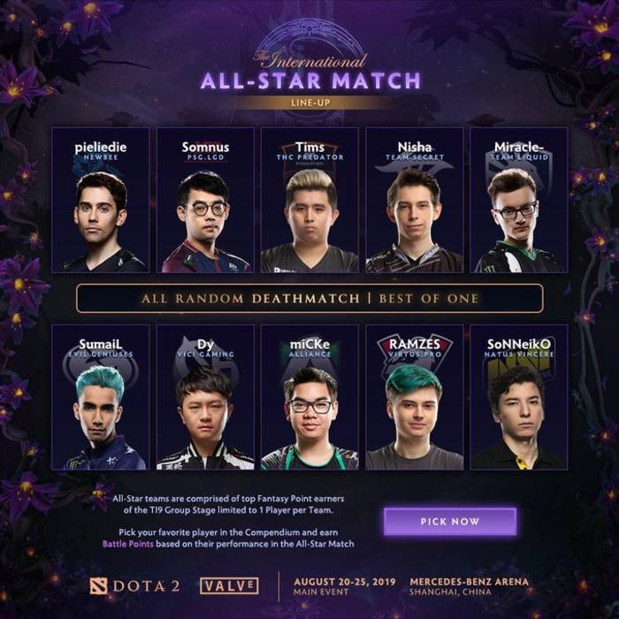 Матч всех звёзд The International 2019 - изображение 1 Матч всех звёзд The International 2019 - фото 1