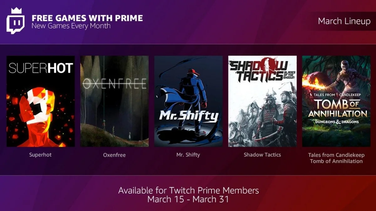 Подписчики Twitch Prime будут получать бесплатные игры - фото 1