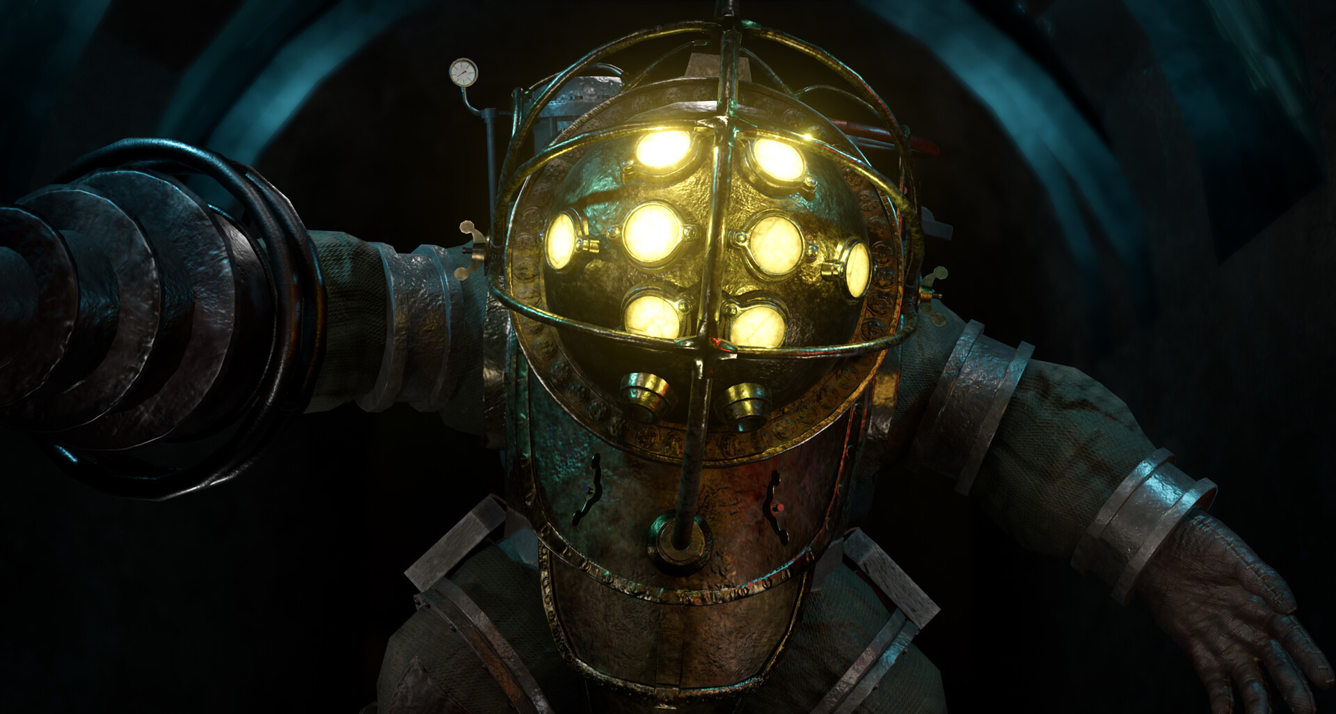 Художник BioShock показал Большого папочку без маски - изображение обложка