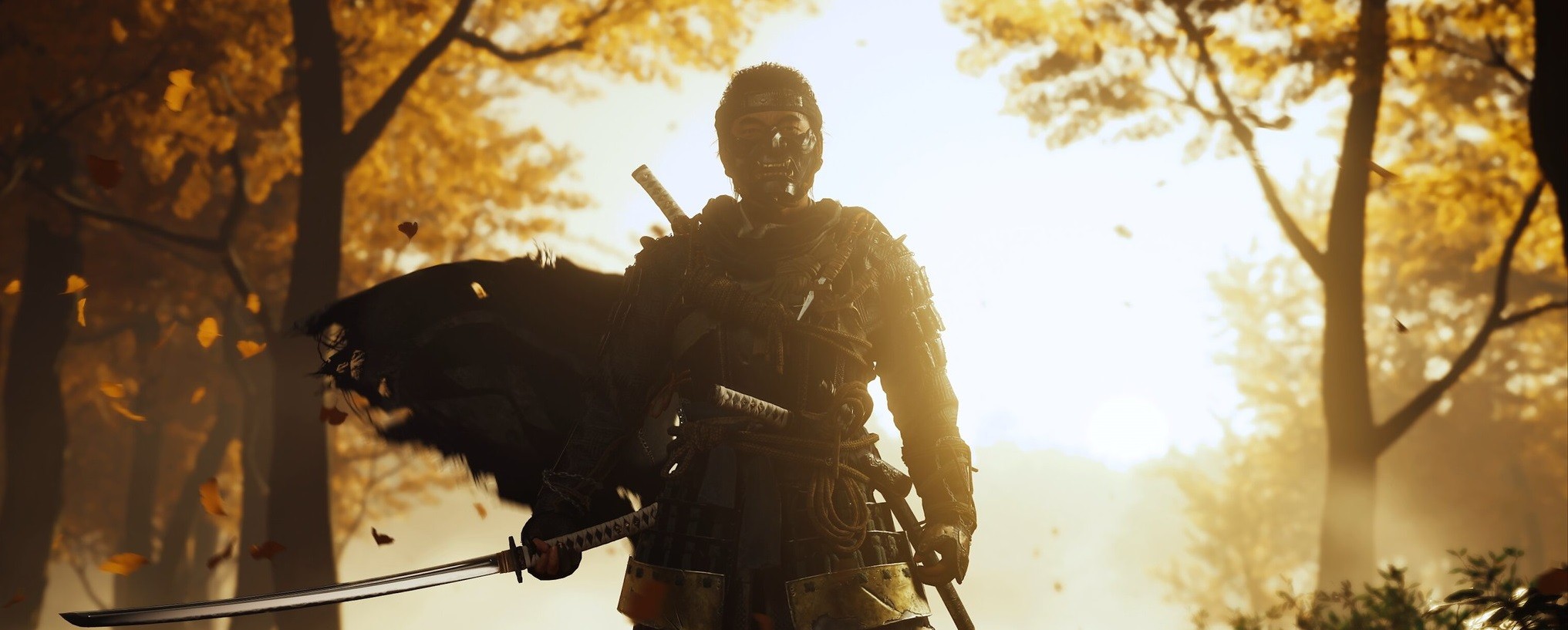 До конца января бесплатно раздают динамическую тему Ghost of Tsushima - изображение обложка