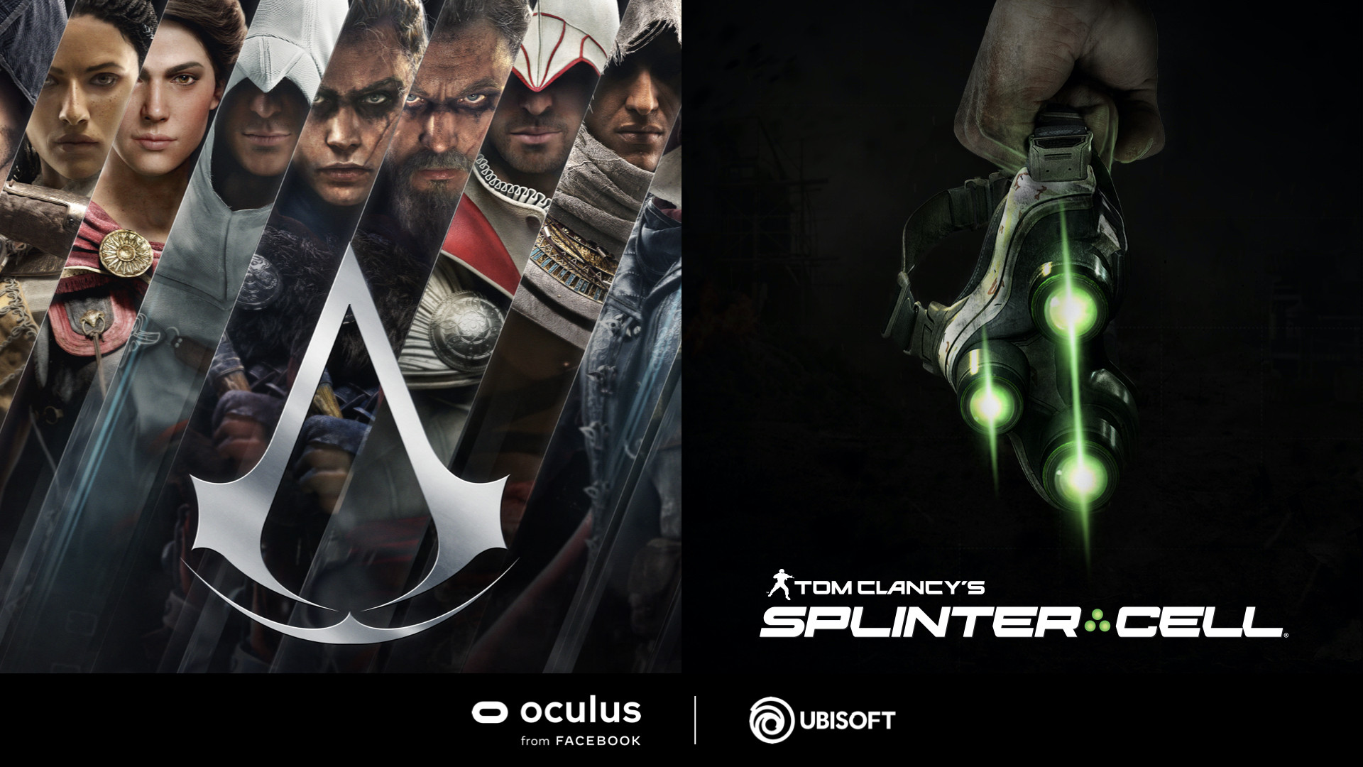 Новые Splinter Cell и Assassin's Creed станут эксклюзивами Oculus. Официально - изображение 1 Новые Splinter Cell и Assassin's Creed станут эксклюзивами Oculus. Официально - фото 1