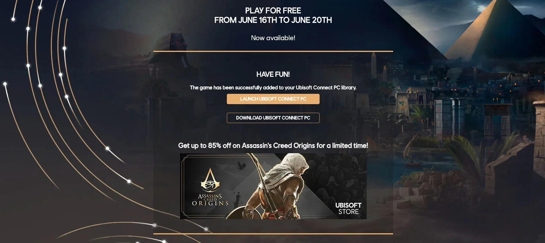 В Assassin's Creed Origins стартовали бесплатные выходные - фото 1